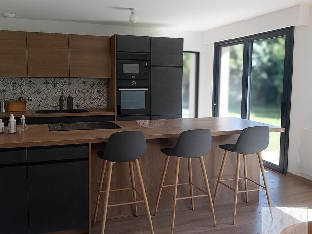 En fond d'allÃ©e privÃ©e, splendide maison contemporaine